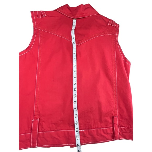 Number Nine Women’s Red Vest Sz M - Picture 7 of 9
